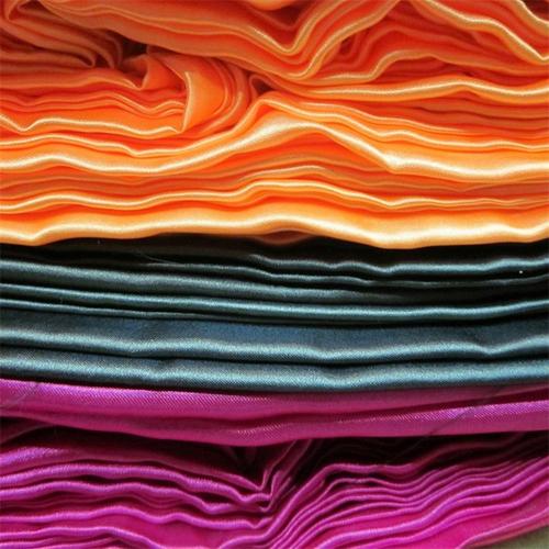 卓玛纺织厂家直销仿真丝绸缎色丁布 仿真丝服装面料